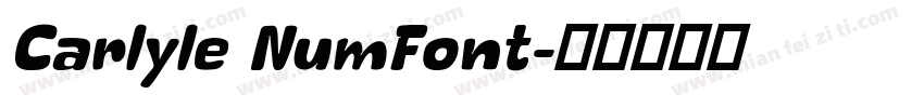 Carlyle NumFont字体转换